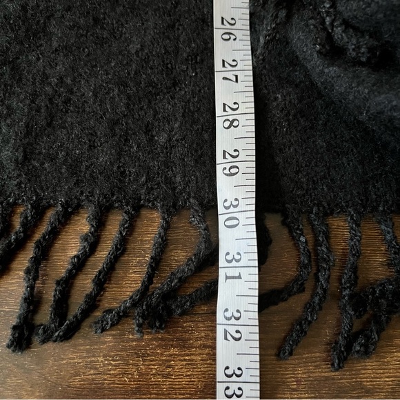 Echo Black Women’s Shall Cardigan Poncho With Fringe Black Size O/S Contemporary - Picture 2 of 8